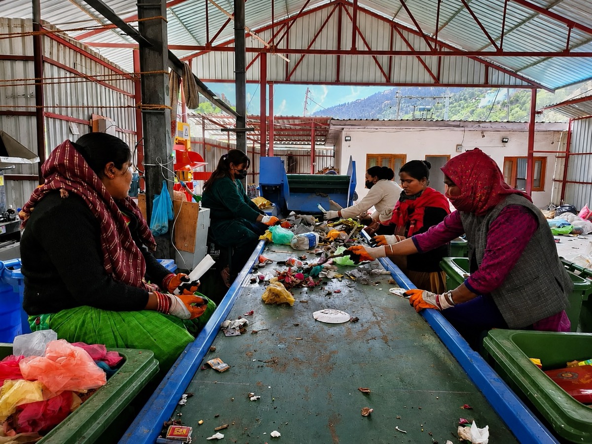 Community members turning recovered waste into green livelihoods